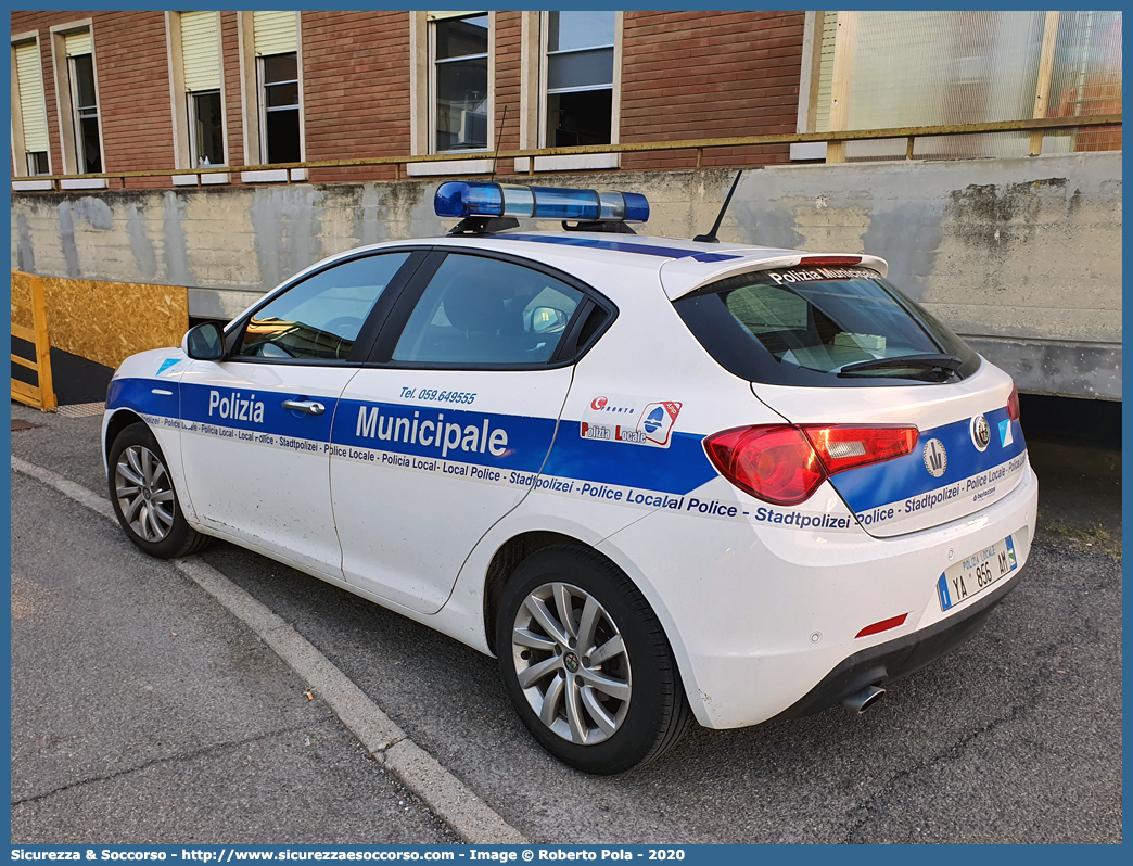 Polizia Locale YA856AM
Polizia Municipale
Unione Terre d'Argine
Alfa Romeo Nuova Giulietta
I serie II restyling
Allestitore Bertazzoni S.r.l.
Parole chiave: Polizia;Locale;Municipale;Terre d&#039;Argine;Terre Argine;Campogalliano;Carpi;Novi di Modena;Soliera;Alfa Romeo;Nuova Giulietta;YA858AM;YA 858 AM