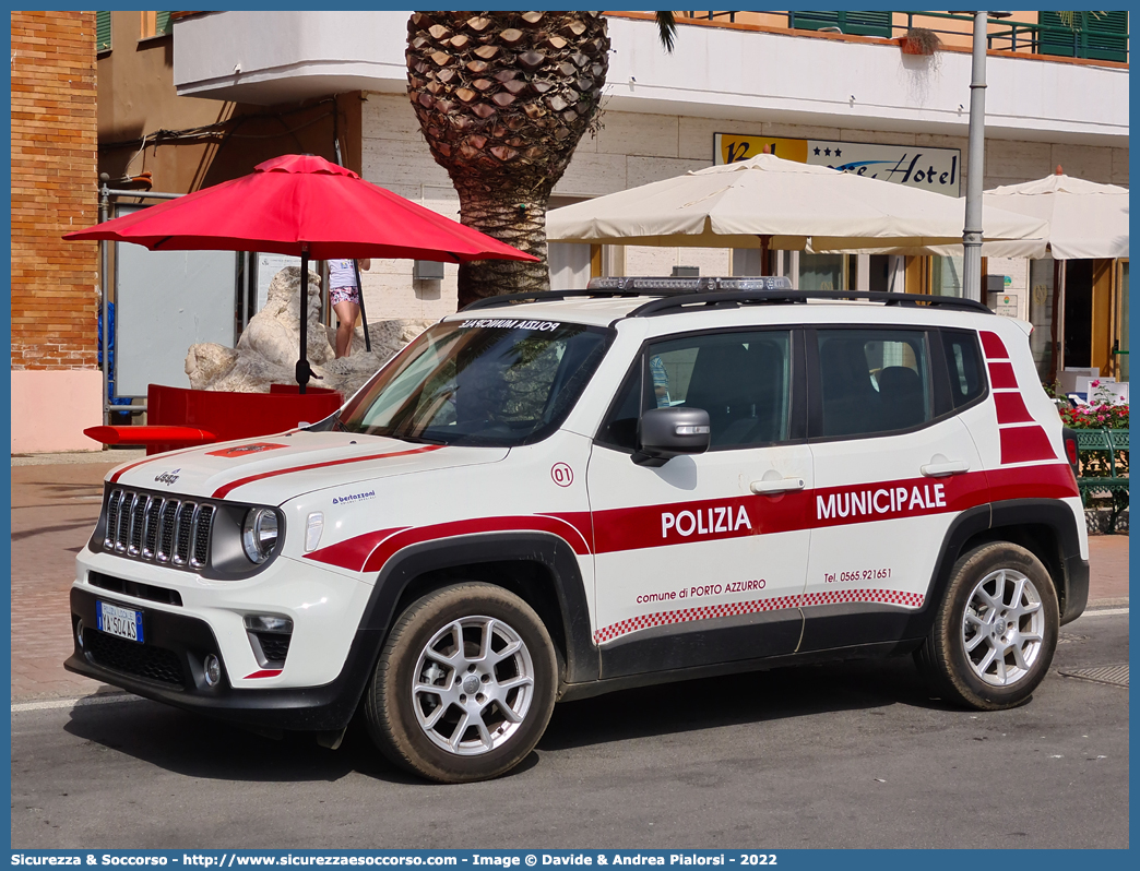 Polizia Locale YA504AS
Polizia Municipale
Comune di Porto Azzurro
Jeep Renegade I serie restyling
Allestitore Bertazzoni S.r.l.
Parole chiave: PL;P.L.;PM;P.M.;Polizia;Locale;Municipale;Porto Azzurro;Jeep;Renegade;Bertazzoni