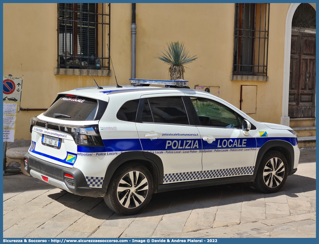 Polizia Locale YA640AS
Polizia Locale
Comune di Cervia
Suzuki S-Cross III serie
Allestitore Focaccia Group S.r.l.
Parole chiave: Polizia;Locale;Municipale;Cervia;Focaccia;Suzuki;S-Cross;S - Cross;YA640AS;YA 640 AS