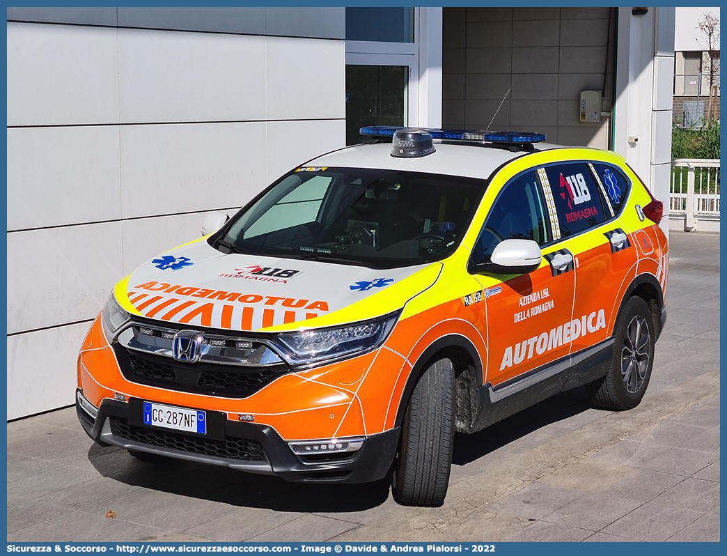 RA 52
118 Romagna Soccorso
Ambito Territoriale di Ravenna
Honda CR-V V serie
Allestitore Safety Car S.r.l.
Parole chiave: 118;Romagna;Ravenna;Soccorso;Automedica;Automedicalizzata;Auto Medica;Auto Medicalizzata;Honda;CR-V;CRV;Safety Car;Orion