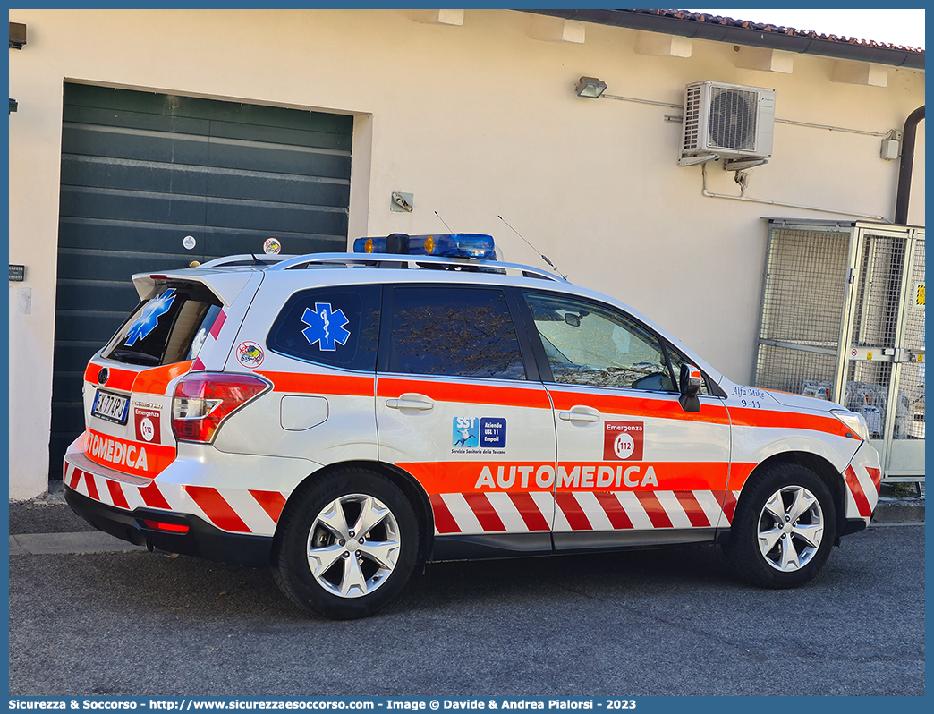 Alfa Mike 9-11
118 Empoli
Subaru Forester VI serie
Allestitore Mariani Fratelli S.r.l.
Parole chiave: 118;Empoli;Automedica;Auto medica;Automedicalizzata;Auto medicalizzata;Subaru;Forester;Mariani Fratelli