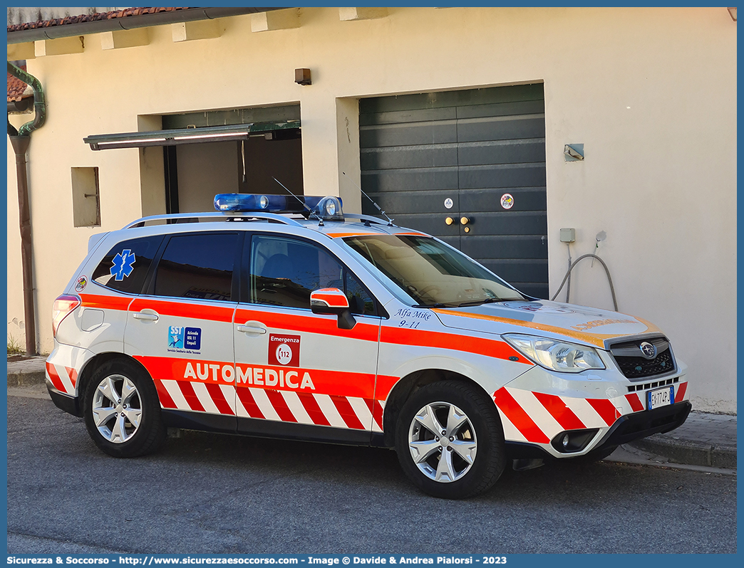 Alfa Mike 9-11
118 Empoli
Subaru Forester VI serie
Allestitore Mariani Fratelli S.r.l.
Parole chiave: 118;Empoli;Automedica;Auto medica;Automedicalizzata;Auto medicalizzata;Subaru;Forester;Mariani Fratelli