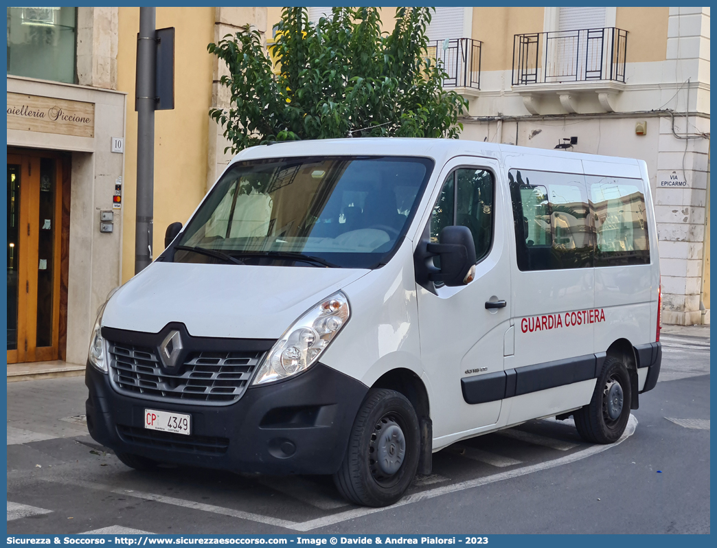 CP 4349
Corpo delle Capitanerie di Porto
Guardia Costiera
Renault Master IV serie
Parole chiave: CP;C.P.;GC;G.C.;Guardia;Costiera;Capitaneria;Capitanerie;di;Porto;Renault;Master