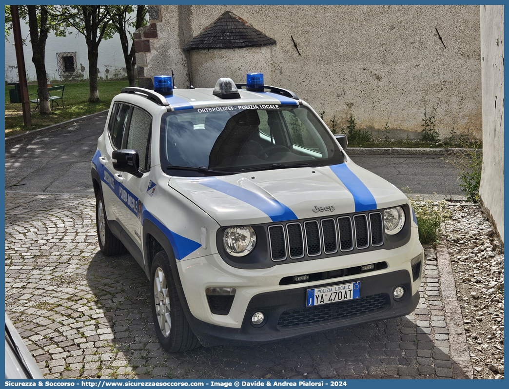 Polizia Locale YA470AT
Polizia Locale
Comune di San Candido
Jeep Renegade I serie restyling
Allestitore Focaccia Group S.r.l.
Parole chiave: Polizia;Locale;Municipale;San Candido;Innichen;Jeep;Renegade;Focaccia;YA470AT;YA 470 AT