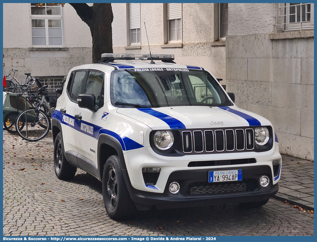 Polizia Locale YA994AP
Polizia Locale
Comune di Merano
Jeep Renegade I serie restyling
Allestitore Bertazzoni S.r.l.
Parole chiave: Polizia;Locale;Municipale;Merano;Meran;Jeep;Renegade;Bertazzoni;YA994AP;YA 994 AP