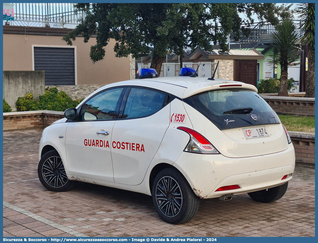 CP 1874
Corpo delle Capitanerie di Porto
Guardia Costiera
Lancia Ypsilon Hybrid III serie restyling
Allestitore Celiani S.a.s.
(variante)
Parole chiave: CP;C.P.;GC,G.C.;Guardia;Costiera;Capitaneria;Capitanerie;di;Porto;Lancia;Ypsilon;Hybrid