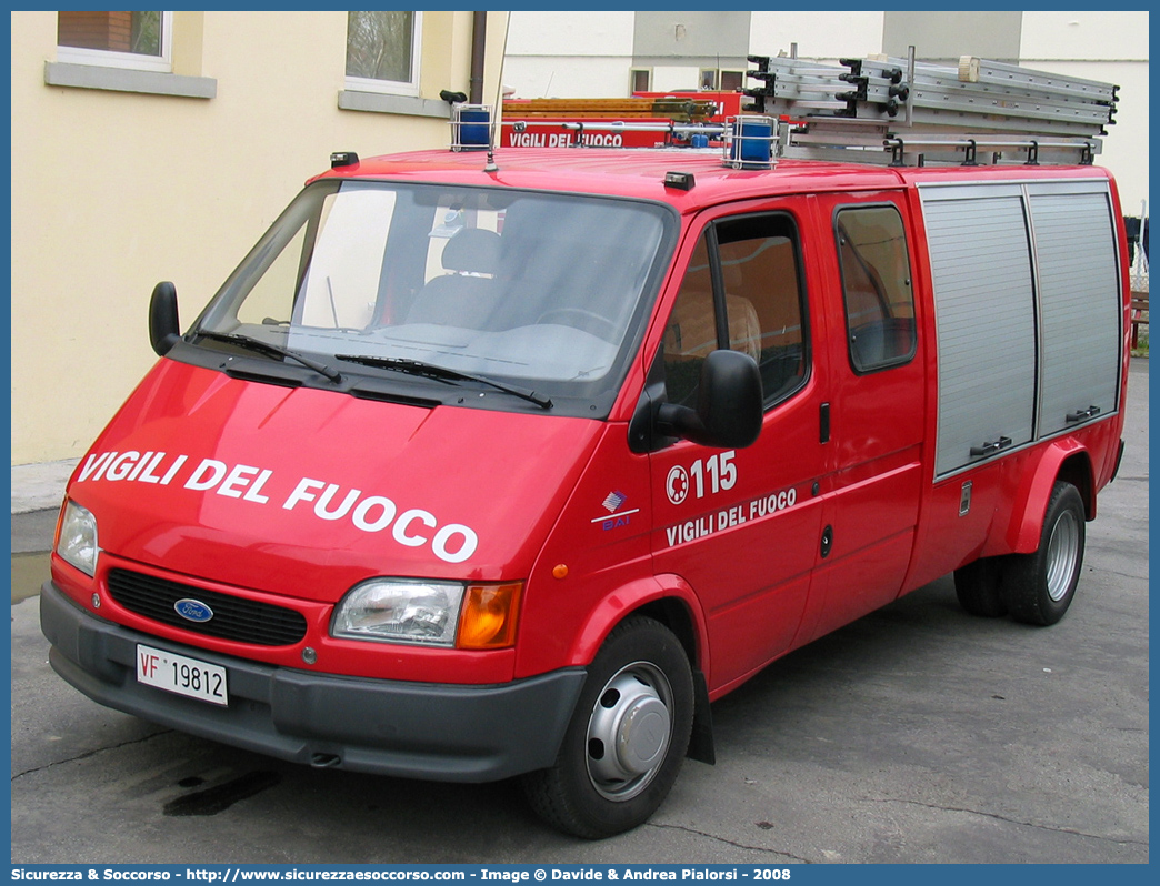 VF 19812
Corpo Nazionale Vigili del Fuoco
Ford Transit II serie II resyling
Allestitore BAI S.r.l.
Parole chiave: Corpo;Nazionale;Vigili del Fuoco;Vigili;Fuoco;Ford;Transit;BAI;B.A.I.;Polisoccorso