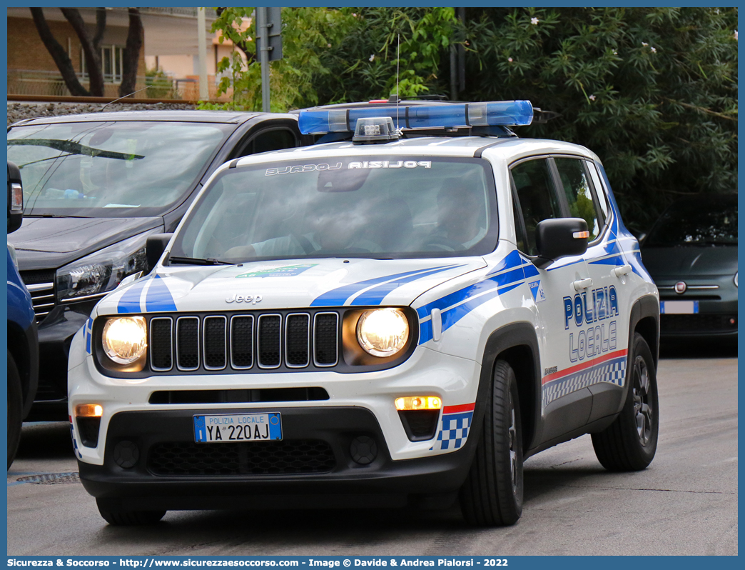 Polizia Locale YA220AJ
Polizia Locale
Comune di Pescara
Jeep Renegade I serie restyling
Allestitore Ciabilli S.r.l.
Parole chiave: Polizia;Locale;Municipale;Pescara;Jeep;Renegade;Ciabilli;YA220AJ;YA 220 AJ