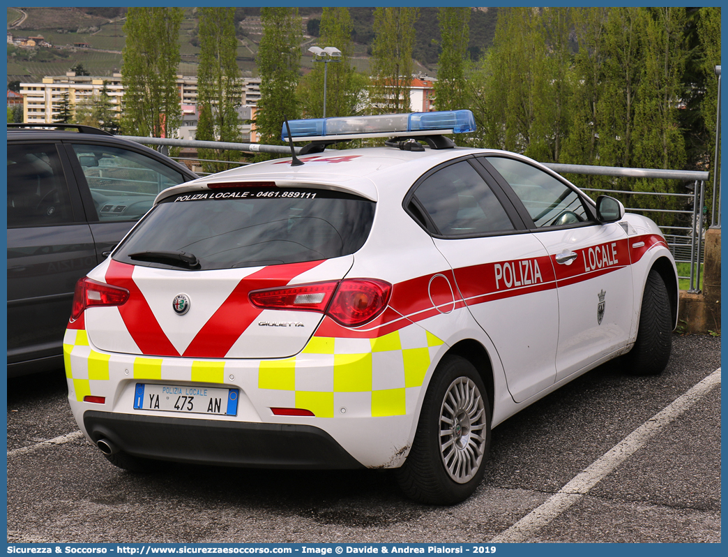 Polizia Locale YA473AN
Polizia Locale
Corpo Intercomunale
Trento - Monte Bondone
Alfa Romeo Nuova Giulietta
I serie II restyling
Parole chiave: Polizia;Locale;Municipale;Trento;Monte Bondone;Aldeno;Cimone;Garniga Terme;Alfa Romeo;Nuova Giulietta;YA473AN;YA 473 AN