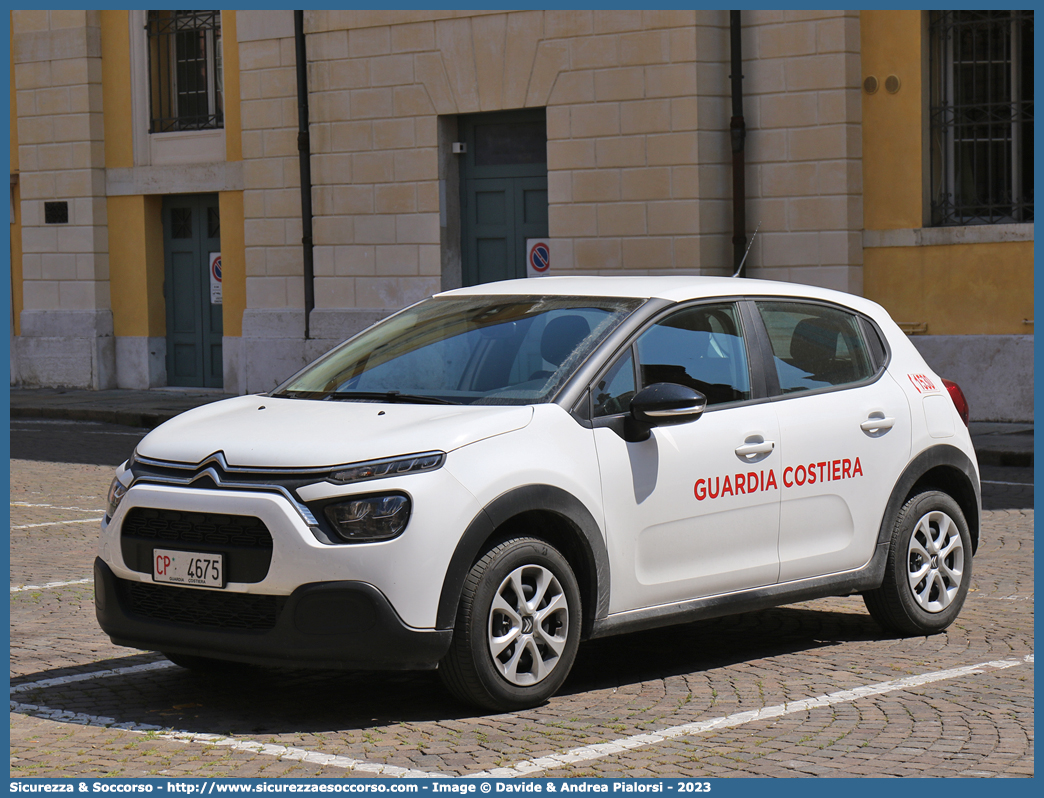 CP 4675
Corpo delle Capitanerie di Porto
Guardia Costiera
Citroen C3 III serie restyling
Parole chiave: CP;C.P.;GC,G.C.;Guardia;Costiera;Capitaneria;Capitanerie;di;Porto;Citroen;C3;C 3