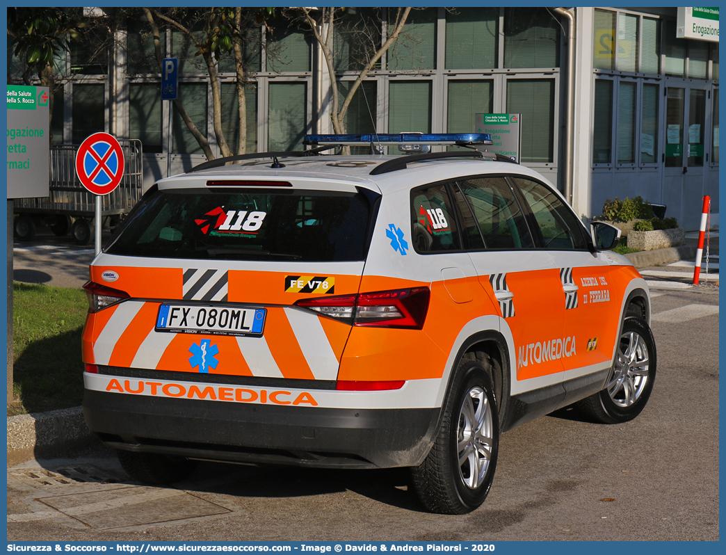 FE 3178
118 Ferrara Soccorso
Skoda Kodiaq
Allestitore Vision S.r.l.
Parole chiave: 118;Ferrara;Soccorso;Automedica;Auto Medica;Automedicalizzata;Auto Medicalizzata;Skoda;Kodiaq;Vision