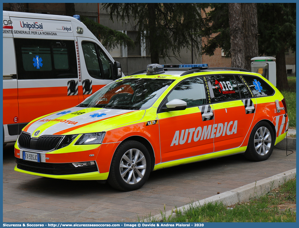 RA 29
118 Romagna Soccorso
Ambito Territoriale di Ravenna
Skoda Octavia Wagon 4x4 V serie
Allestitore Safety Car S.r.l.
Parole chiave: 118;Romagna;Ravenna;Soccorso;Automedica;Automedicalizzata;Auto Medica;Auto Medicalizzata;Skoda;Octavia;SW;S.W.;Station;Wagon;4x4;4 x 4;Safety Car