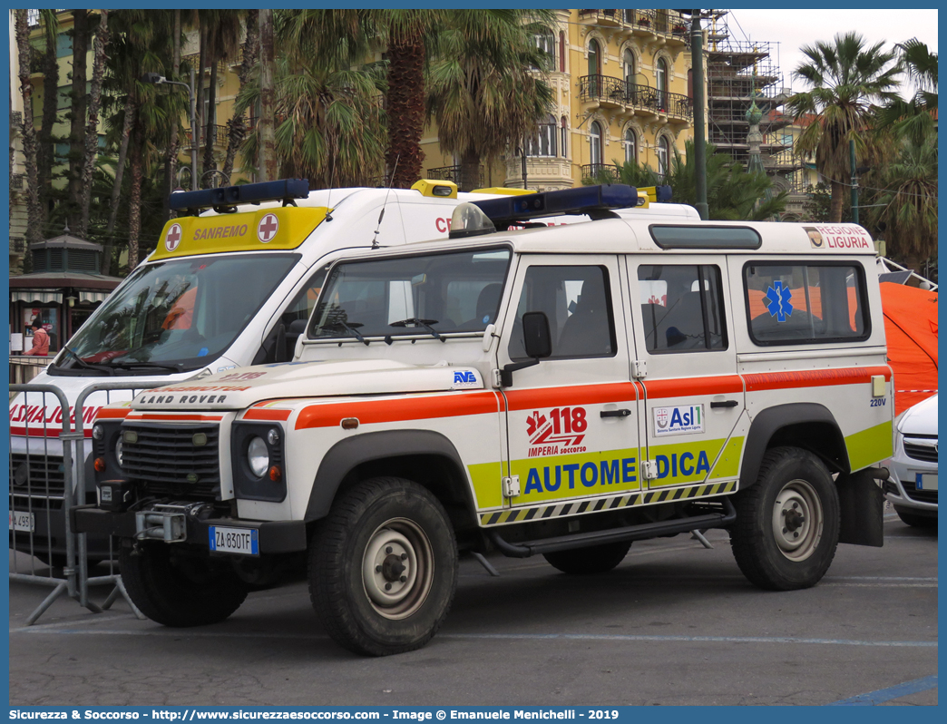 106
118 Imperia Soccorso
Land Rover Defender 110
Allestitore AVS S.a.s.
Parole chiave: 118;Imperia;Soccorso;Automedica;Land Rover;Defender;110;AVS;A.V.S.