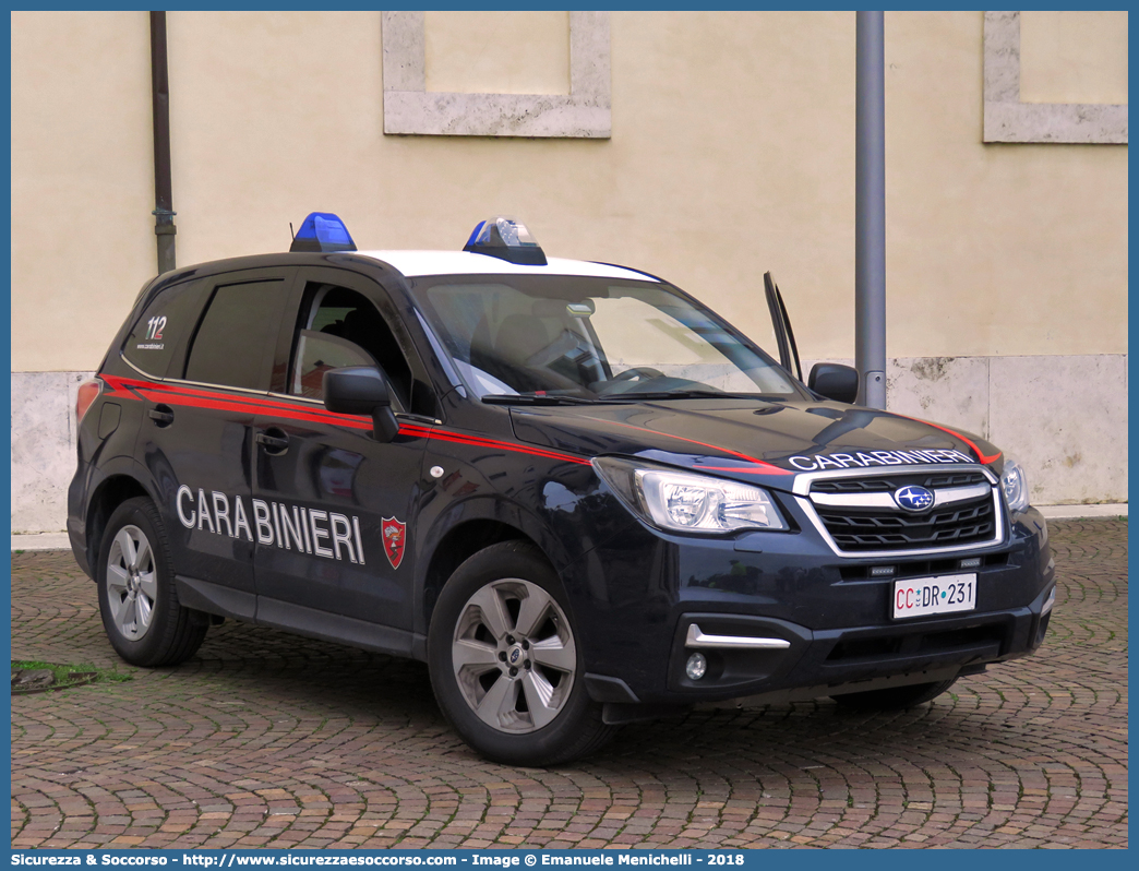 CC DR231
Arma dei Carabinieri
Aliquota di Primo Intervento
Subaru Forester VI serie restyling
Parole chiave: CC;C.C.;Arma;dei;Carabinieri;Nucleo;Radiomobile;Subaru;Forester;API;A.P.I.;Aliquota;Primo;Intervento