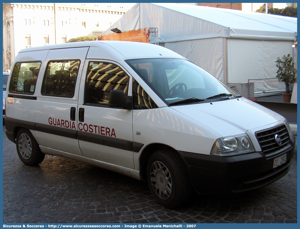 CP 2902
Corpo delle Capitanerie di Porto
Guardia Costiera 
Fiat Scudo III serie
Parole chiave: CP;C.P.;GC;G.C.;Guardia;Costiera;Capitaneria;Capitanerie;di;Porto;Fiat;Scudo