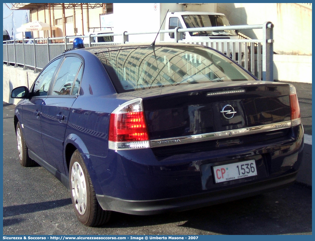 CP 1536
Corpo delle Capitanerie di Porto
Guardia Costiera 
Opel Vectra III serie
Parole chiave: C.P.;G.C.;CP;GC;Guardia Costiera;Capitaneria di Porto;Opel;Vectra;1536