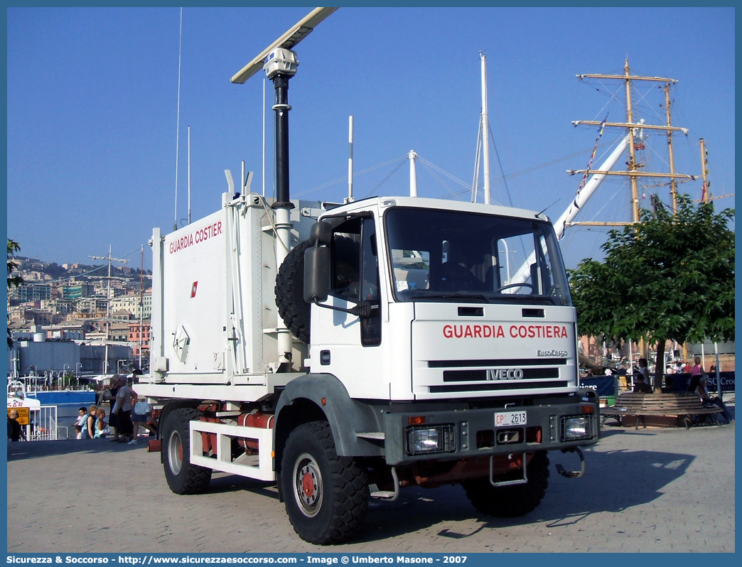 CP 2613
Corpo delle Capitanerie di Porto
Guardia Costiera
Iveco EuroCargo 95E21 4x4 I serie
Parole chiave: Guardia Costiera;Capitaneria di Porto;Capitanerie di Porto;Iveco;EuroCargo 95E21;EuroCargo;Euro Cargo;EuroCargo 95E21 4x4