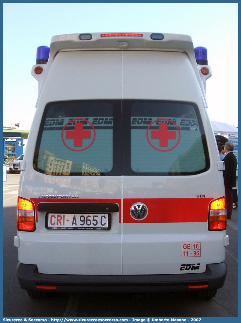 CRI A965C
Croce Rossa Italiana
Montoggio (GE)
Volkswagen Transporter T5
Allestitore EDM S.r.l.
Parole chiave: Croce;Rossa;Italiana;CRI;C.R.I.;Ambulanza;Volkswagen;Transporter;T5;T 5;EDM;Montoggio;A965C