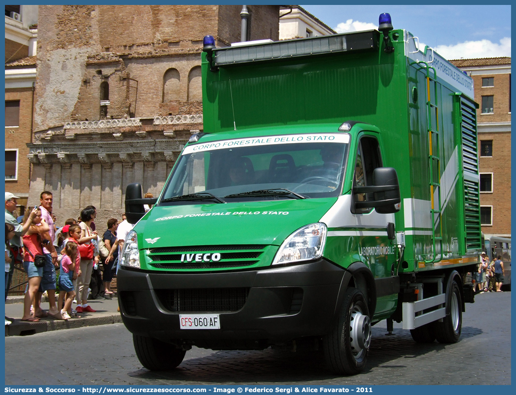 CFS 060AF
Corpo Forestale dello Stato
Iveco Daily IV serie
Laboratorio Mobile
Parole chiave: Corpo;Forestale;Stato;Corpo Forestale dello Stato;CFS;C.F.S.;Iveco;Daily;Daily IV serie;060AF;060 AF