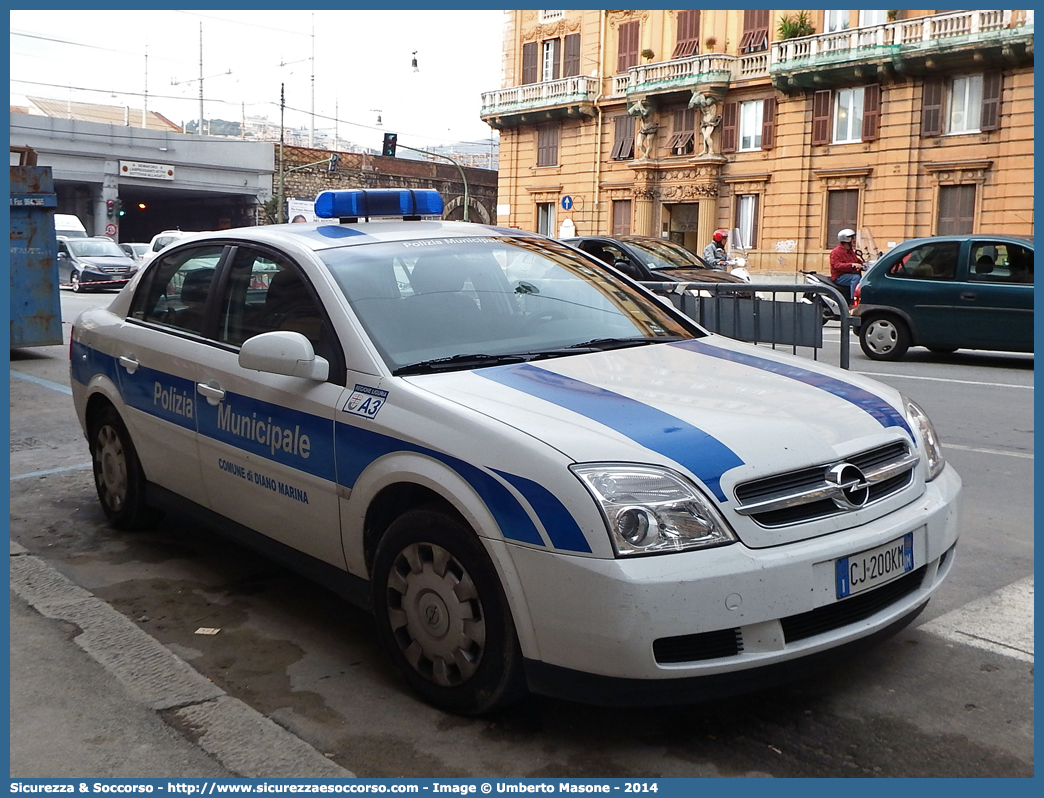 -
Polizia Municipale
Comune di Diano Marina
Opel Vectra III serie
Parole chiave: Polizia;Locale;Municipale;Diano Marina;Opel;Vectra