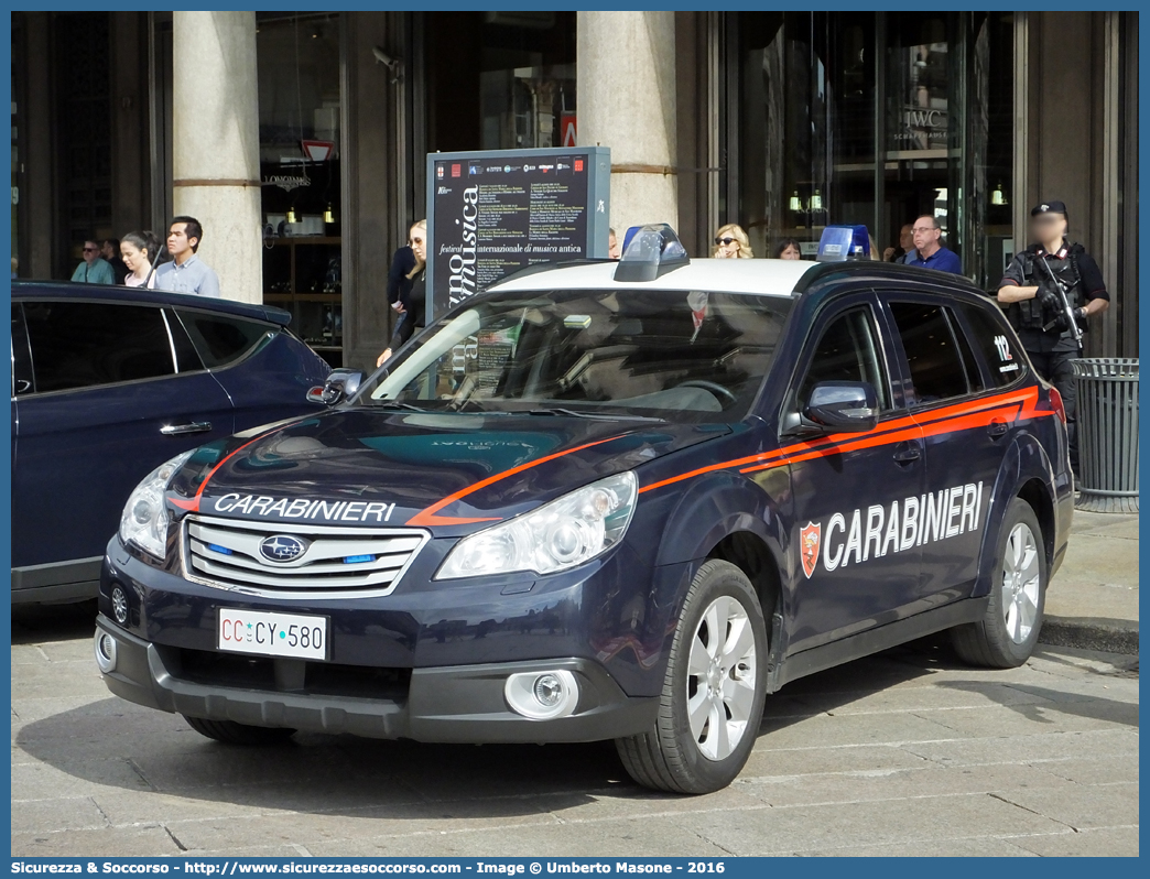 CC CY580
Arma dei Carabinieri
Aliquota di Primo Intervento
Subaru Outback IV serie
Parole chiave: CC;C.C.;Arma;dei;Carabinieri;Nucleo;Radiomobile;Subaru;Outback;API;A.P.I.;Aliquota;Primo;Intervento