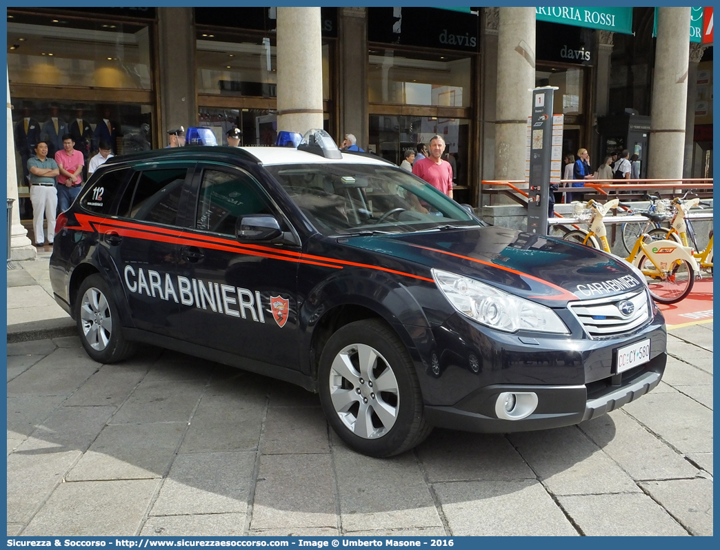 CC CY580
Arma dei Carabinieri
Aliquota di Primo Intervento
Subaru Outback IV serie
Parole chiave: CC;C.C.;Arma;dei;Carabinieri;Nucleo;Radiomobile;Subaru;Outback;API;A.P.I.;Aliquota;Primo;Intervento