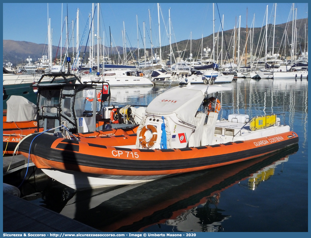 CP 715
Corpo delle Capitanerie di Porto
Guardia Costiera
Vedetta Costiera Classe 713
Arimar Solemar 32
Parole chiave: CP;C.P.;G.C.;GC;Guardia;Costiera;Capitaneria;Capitanerie;Porto;Vedetta;Vedette;Costiera;Costiere;Classe;713;Arimar;Solemar;32