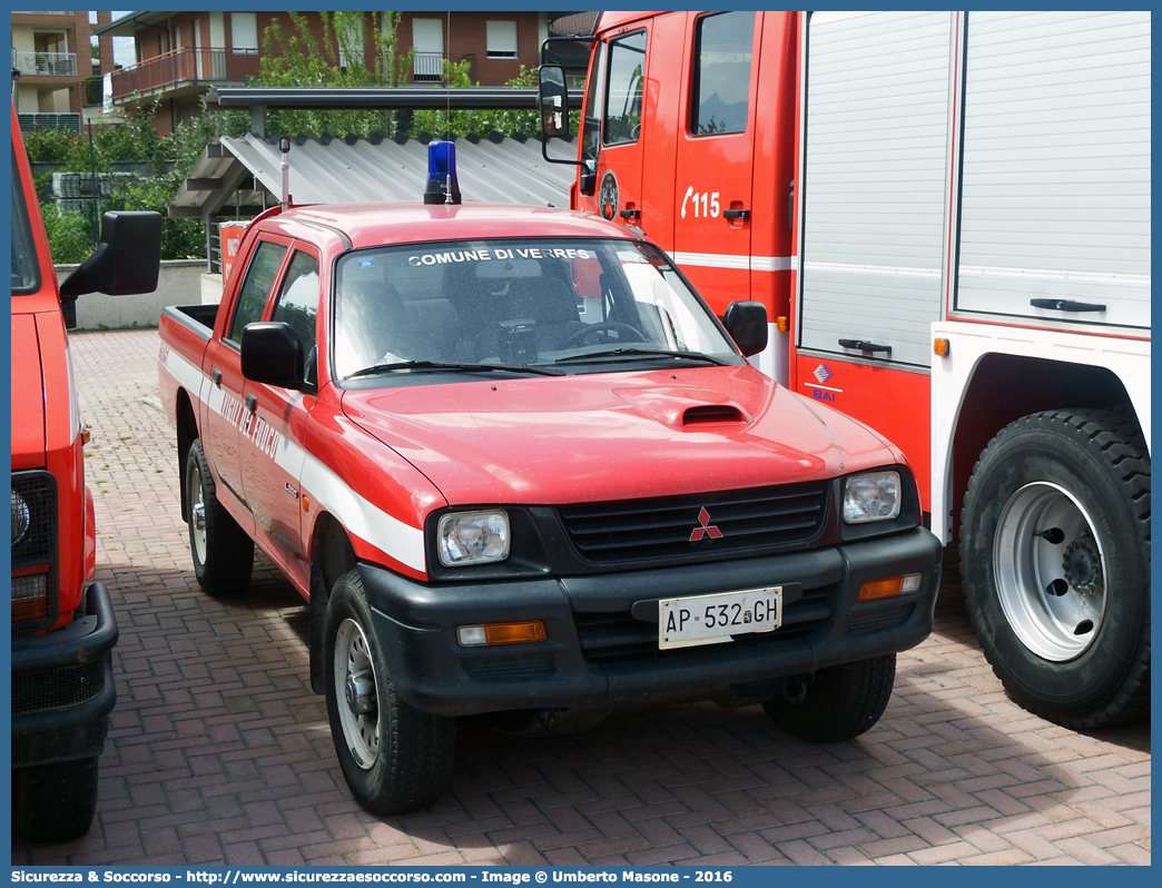 -
Vigili del Fuoco
Regione Autonoma Valle d'Aosta
Distaccamento Volontari di Verres
Mitsubishi L200 III serie
Parole chiave: VF;V.F.;Vigili;Fuoco;Regione;Autonoma;Valle;Aosta;Volontari;Verres;Mitsubishi;L200;L 200