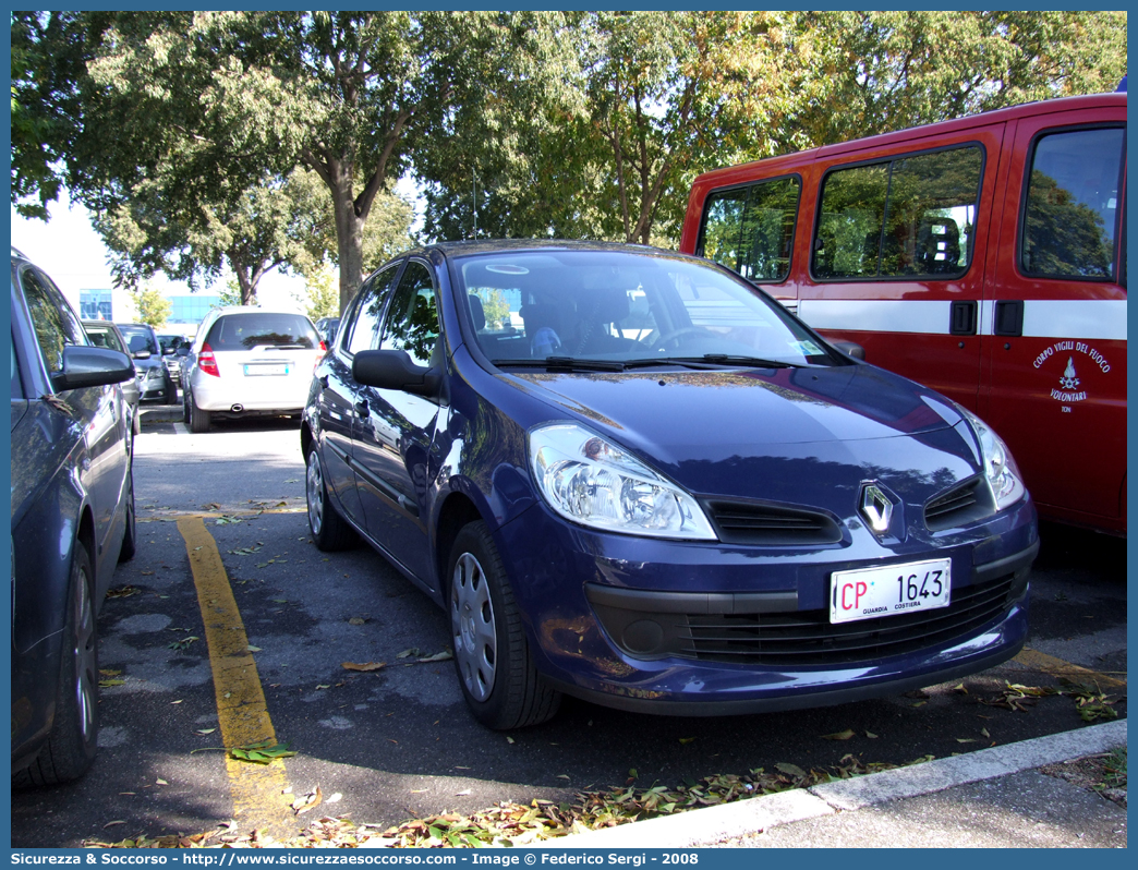 CP 1643
Corpo delle Capitanerie di Porto
Guardia Costiera 
Renault Clio IV serie
Parole chiave: CP;C.P.;GC;G.C.;Guardia;Costiera;Capitaneria;Capitanerie;di;Porto;Renault;Clio