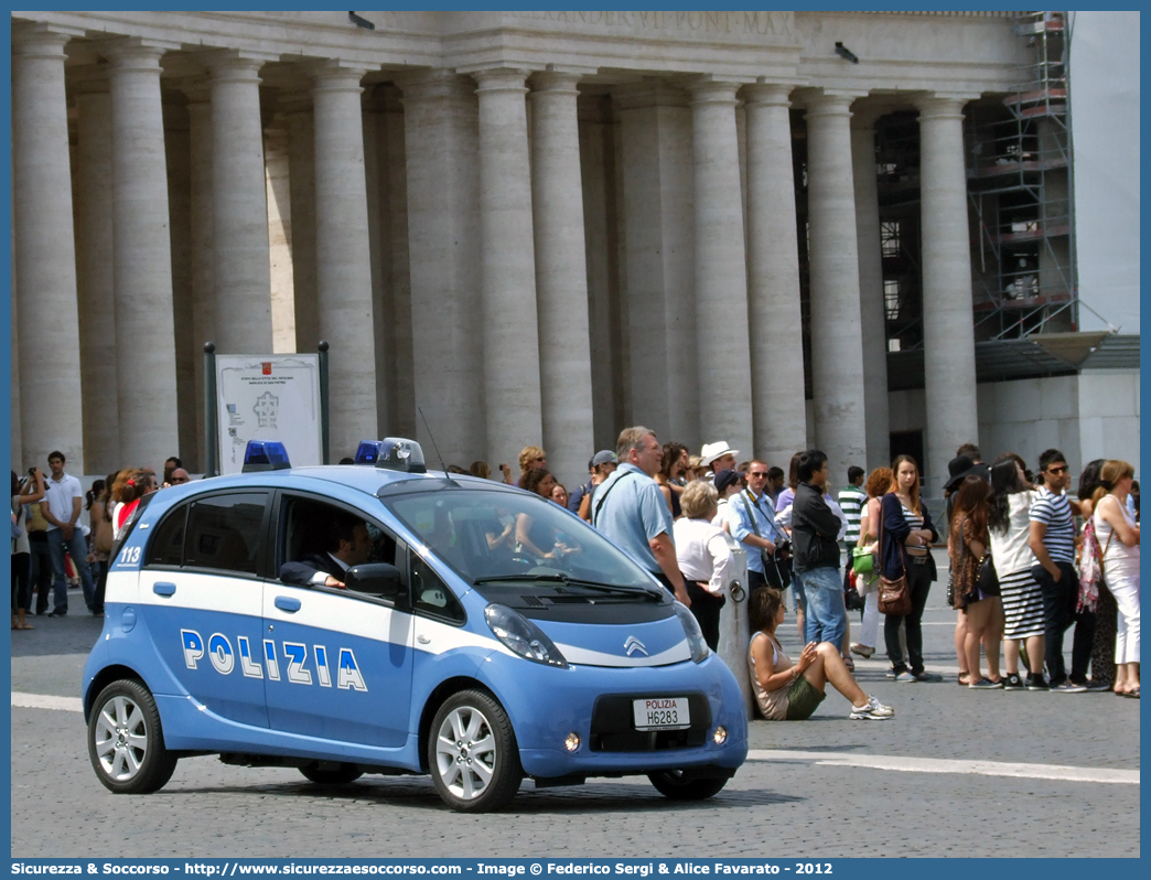 Polizia H6283
Polizia di Stato
Ispettorato di Pubblica Sicurezza "Vaticano"
Citroen C-Zero
Parole chiave: Polizia;Stato;Polizia di Stato;Ispettorato;Pubblica Sicurezza;Vaticano;Citroen;CZero;C Zero;C-Zero;C - Zero;C0;C 0;H6283