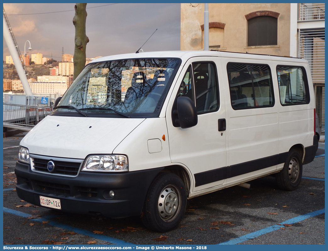 CC DP124
Arma dei Carabinieri
Comando Unità per la Tutela Forestale, 
Ambientale e Agroalimentare
Fiat Ducato II serie restyling
Parole chiave: CC;C.C.;Arma;dei;Carabinieri;Comando;Unità;per;la;Tutela;Forestale;Ambientale;Agroalimentare;Fiat;Ducato