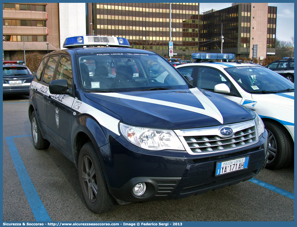 Polizia Locale YA171AH
Polizia Locale
Comune di Rovereto
Subaru Forester V serie
Allestitore Ciabilli S.r.l.
Parole chiave: Polizia;Locale;Municipale;Rovereto;Subaru;Forester;Ciabilli;YA171AH;YA 171 AH