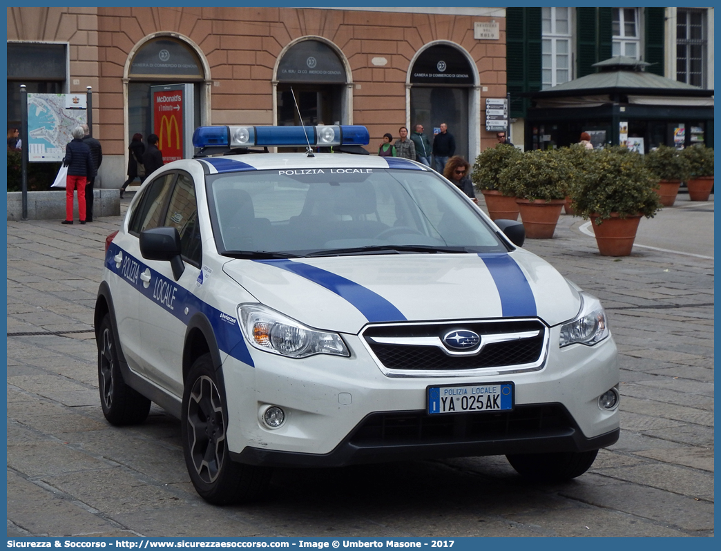 Polizia Locale YA025AK
Polizia Locale
Comune di Finale Ligure
Subaru XV I serie
Allestitore Bertazzoni S.r.l.
Parole chiave: Polizia;Locale;Municipale;Finale Ligure;Subaru;XV;Bertazzoni;YA025AK;YA 025 AK