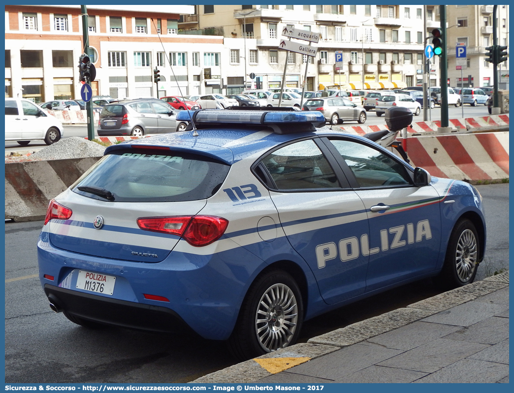 Polizia M1376
Polizia di Stato
Alfa Romeo Nuova Giulietta
I serie II restyling
Allestitore Nuova Carrozzeria Torinese S.r.l.
Parole chiave: PS;P.S.;Polizia;di;Stato;Alfa;Romeo;Giulietta;Nct;Nuova;Carrozzeria;Torinese