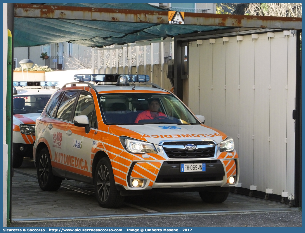 5981
118 Spezia Soccorso
Subaru Forester XT VI serie restyling
Allestitore AVS S.a.s.
Parole chiave: 118;Spezia;La Spezia;Soccorso;Automedica;Automedicalizzata;Auto Medica;Auto Medicalizzata;Subaru;Forester;XT;AVS;A.V.S.