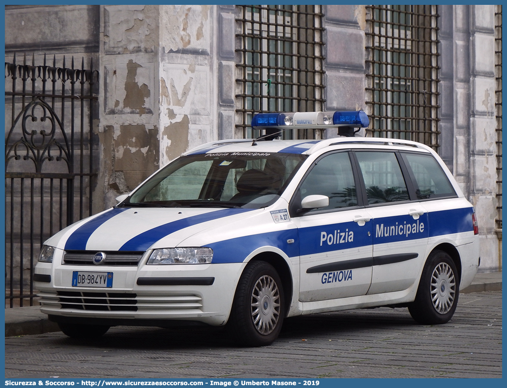 -
Polizia Municipale
Comune di Genova
Fiat Stilo Multiwagon I serie
Parole chiave: Polizia;Locale;Municipale;Genova;Fiat;Stilo