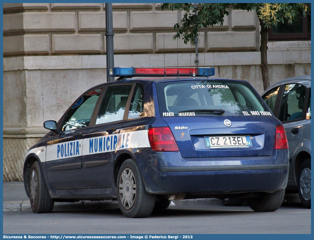 -
Polizia Municipale
Comune di Andria
Fiat Stilo
Parole chiave: Polizia;Locale;Municipale;Andria;Fiat;Stilo