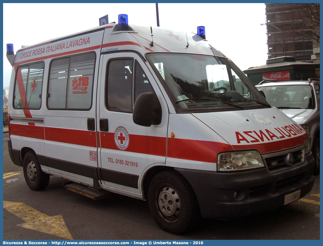 CRI 15897
Croce Rossa Italiana
Lavagna
Fiat Ducato II serie restyling
Allestitore CEVI S.n.c.
Parole chiave: Croce;Rossa;Italiana;CRI;C.R.I.;Ambulanza;Fiat;Ducato;CEVI;C.E.V.I.;Carrozzeria;Europea;Lavagna