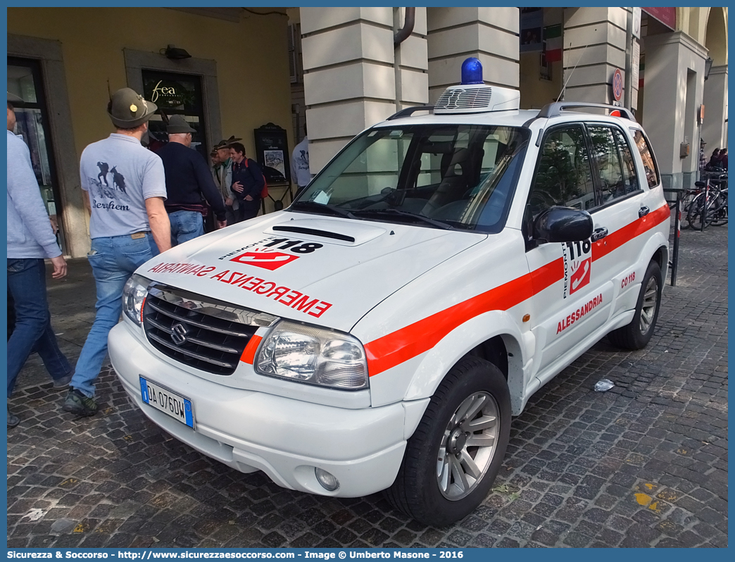 -
118 Alessandria
Suzuki Grand Vitara II serie
Parole chiave: 118;Alessandria;Suzuki;Grand Vitara