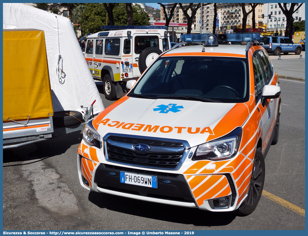 5981
118 Spezia Soccorso
Subaru Forester XT VI serie restyling
Allestitore AVS S.a.s.
Parole chiave: 118;Spezia;La Spezia;Soccorso;Automedica;Automedicalizzata;Auto Medica;Auto Medicalizzata;Subaru;Forester;XT;AVS;A.V.S.