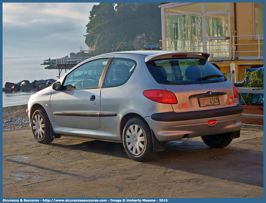 CP 4143
Corpo delle Capitanerie di Porto
Guardia Costiera 
Peugeot 206
Parole chiave: Guardia Costiera;Capitaneria di Porto;Peugeot;206