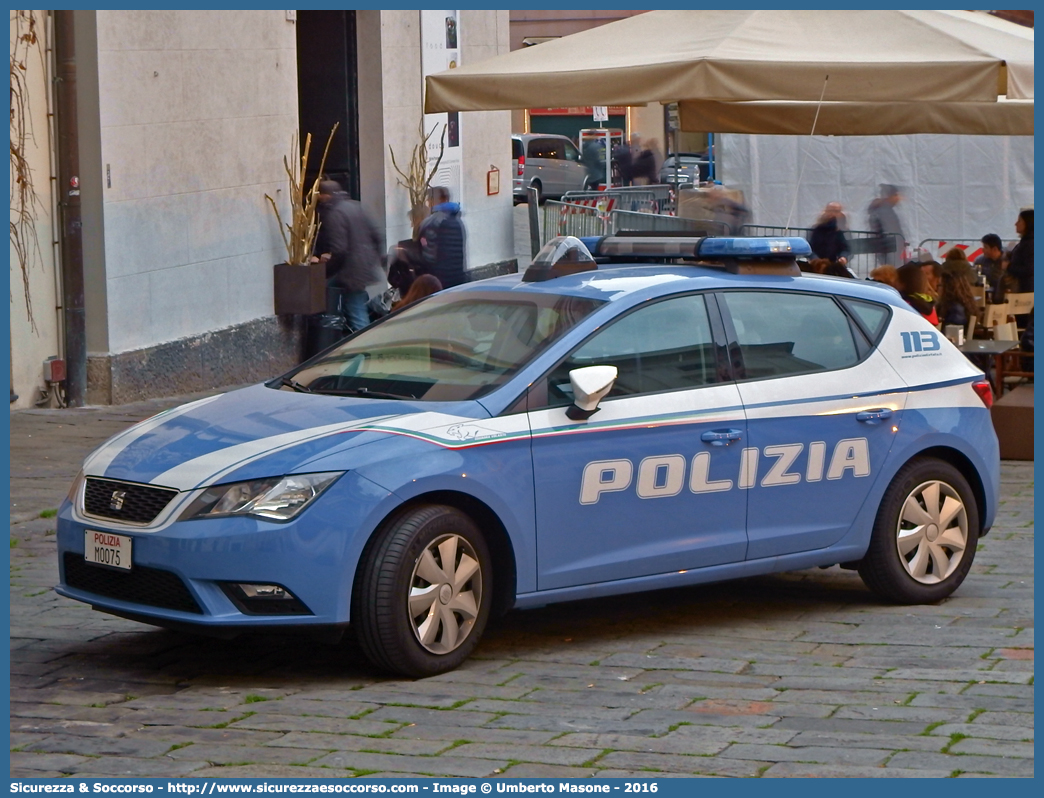 Polizia M0075
Polizia di Stato 
Squadra Volante
Seat Leon III serie
Allestitore Nuova Carrozzeria Torinese S.r.l.
Parole chiave: PS;P.S.;Polizia;di;Stato;Squadra;Volante;Seat;Leon