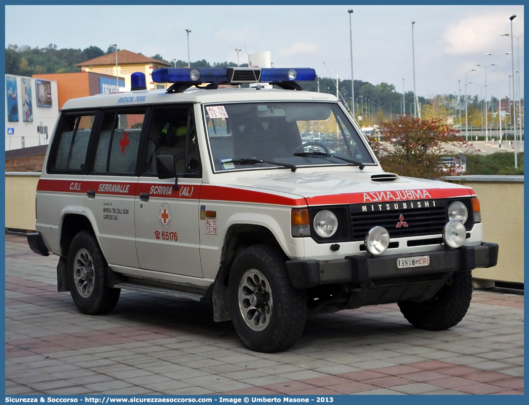 CRI 13918
Croce Rossa Italiana
Serravalle Scrivia
Mitsubishi Pajero LWB I serie
Parole chiave: Croce;Rossa;Italiana;CRI;C.R.I.;Ambulanza;Serravalle Scrivia;Mitsubishi;Pajero;LWB;13918