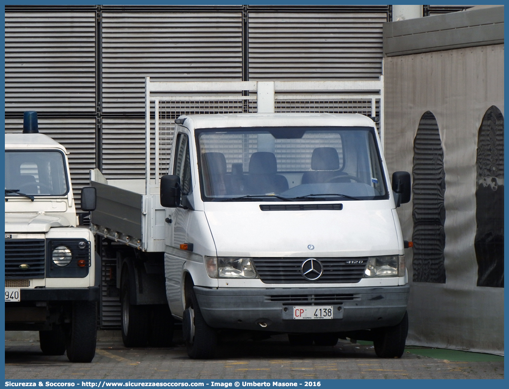 CP 4138
Corpo delle Capitanerie di Porto
Guardia Costiera
Mercedes Benz Sprinter 412 I serie
Parole chiave: Guardia Costiera;Capitaneria di Porto;Capitanerie di Porto;Mercedes;Benz;Sprinter;412