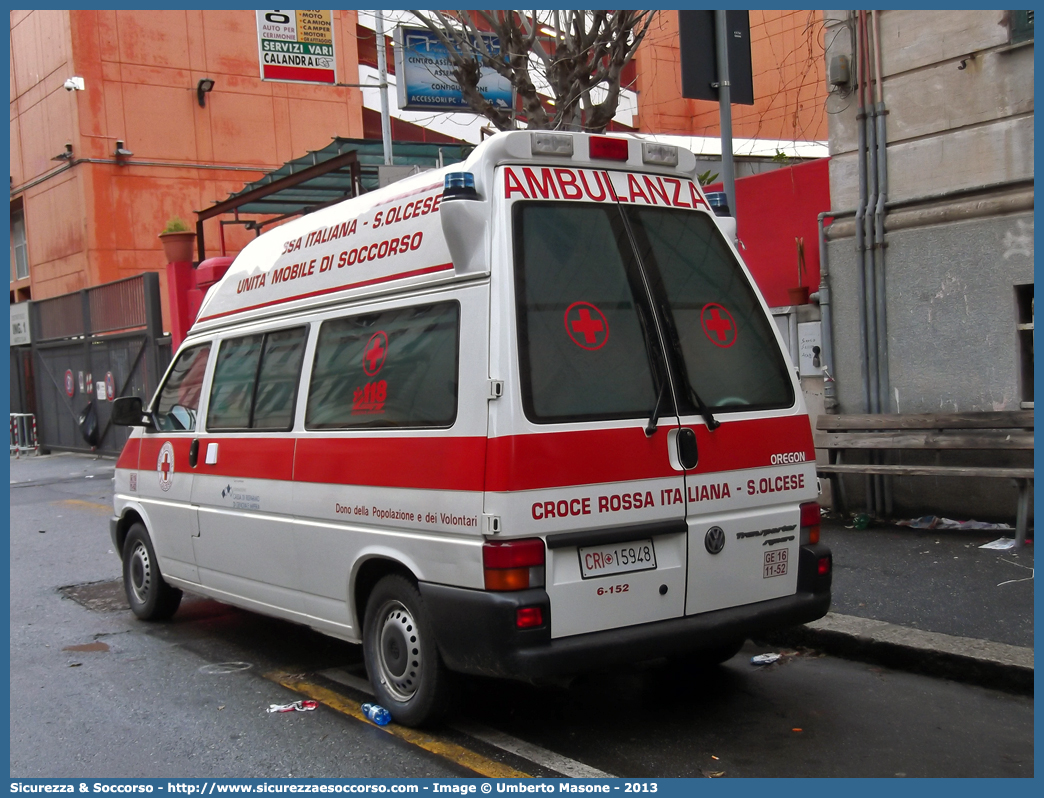 CRI 15948
Croce Rossa Italiana
Sant'Olcese (GE)
Volkswagen Transporter T4 restyling
Allestitore Oregon Group S.r.l.
Parole chiave: Croce;Rossa;Italiana;CRI;C.R.I.;Ambulanza;Volkswagen;Transporter;T4;Sant&#039;Olcese;Sant Olcese;San Olcese;S. Olcese;Oregon