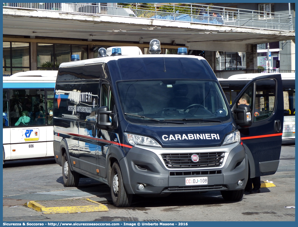 CC DJ108
Arma dei Carabinieri
Artificieri Antisabotaggio
Fiat Ducato III serie restyling
Allestitore Elevox S.r.l.
Parole chiave: CC;C.C.;Arma;Carabinieri;Arma dei Carabinieri;Artificieri;Antisabotaggio;Fiat;Ducato;X290;Elevox;DJ108;DJ 108