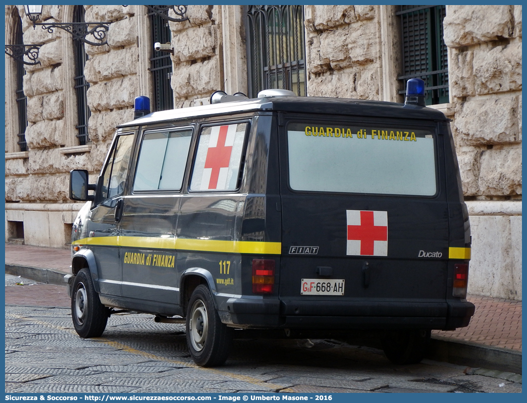 GdiF 668AH
Guardia di Finanza
Servizio Sanitario
Fiat Ducato I serie restyling
(variante)
Parole chiave: GdiF;G.D.F.;GDF;Guardia di Finanza;Ambulanza;Fiat;Ducato I serie restyling;668AH