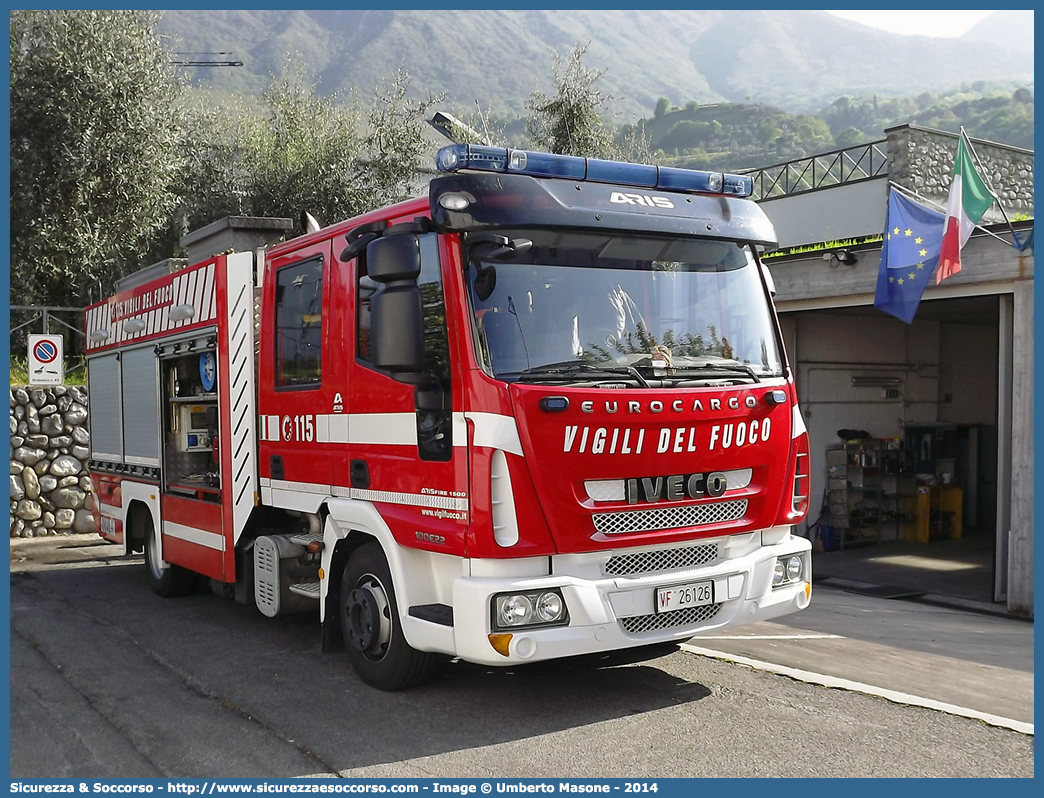 VF 26126
Corpo Nazionale Vigili del Fuoco
Iveco EuroCargo 100E22 III serie
Allestitore Aris S.p.A.
(variante)
Parole chiave: VVF;V.V.F.;Corpo;Nazionale;Vigili;del;Fuoco;APS;A.P.S.;AutoPompaSerbatoio;AutoPompa;Iveco;EuroCargo;100E22;100 E 22;Aris;Fire;ArisFire