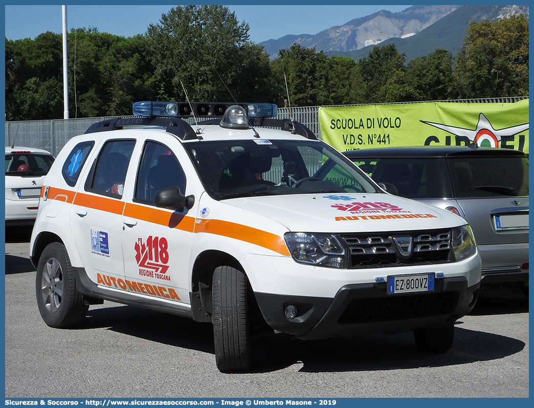 -
118 Massa Carrara Soccorso
Dacia Duster I serie restyling
Allestitore Orion S.r.l.
Parole chiave: 118;Massa;Carrara;Automedica;Auto Medica;Automedicalizzata;Auto Medicalizzata;Dacia;Duster;Orion