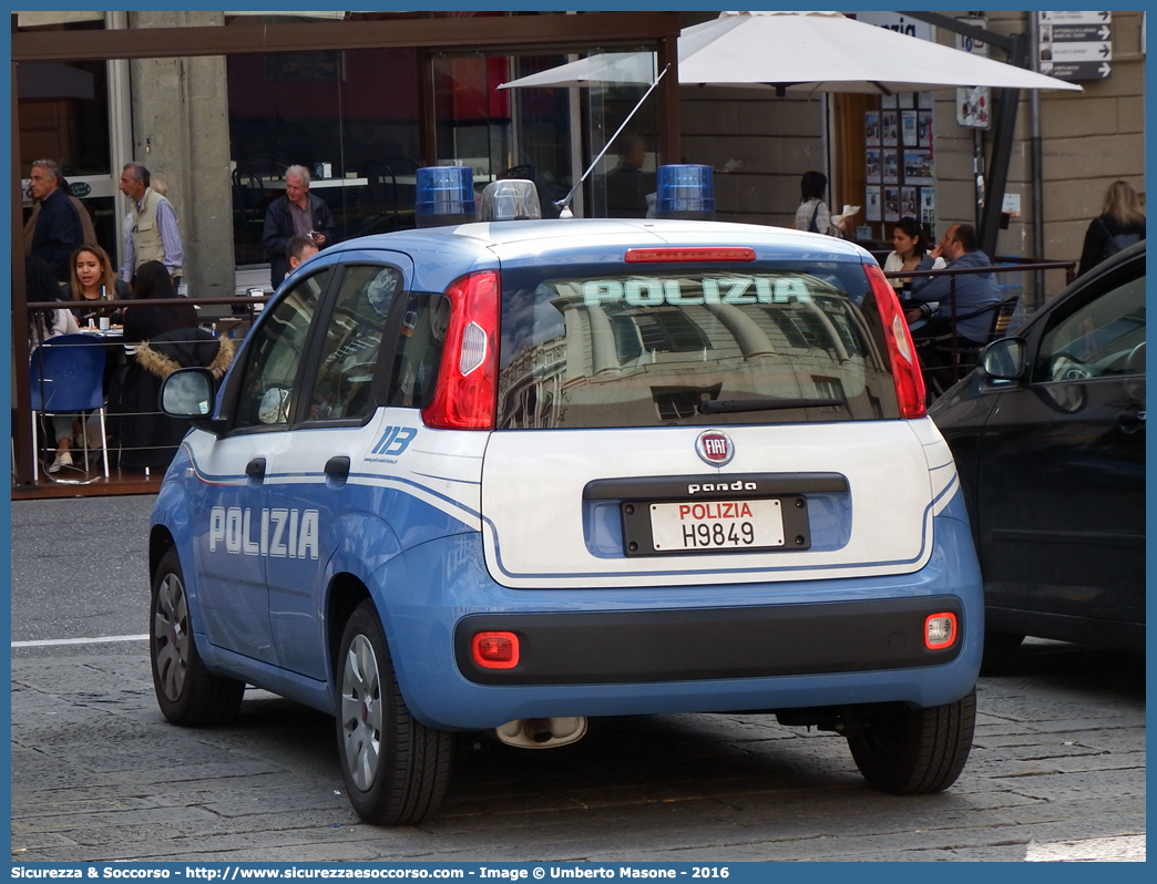 Polizia H9849
Polizia di Stato
Fiat Nuova Panda II serie
Allestitore Nuova Carrozzeria Torinese S.r.l.
(I fornitura)
Parole chiave: PS;P.S.;Polizia;di;Stato;Polizia;Fiat;Nuova;Panda;Nuova;Carrozzeria;Torinese